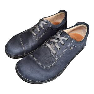Finn Comfort Lexington Womens Lace Up Indigo Petrol Comfort Leather Sneaker 7.5